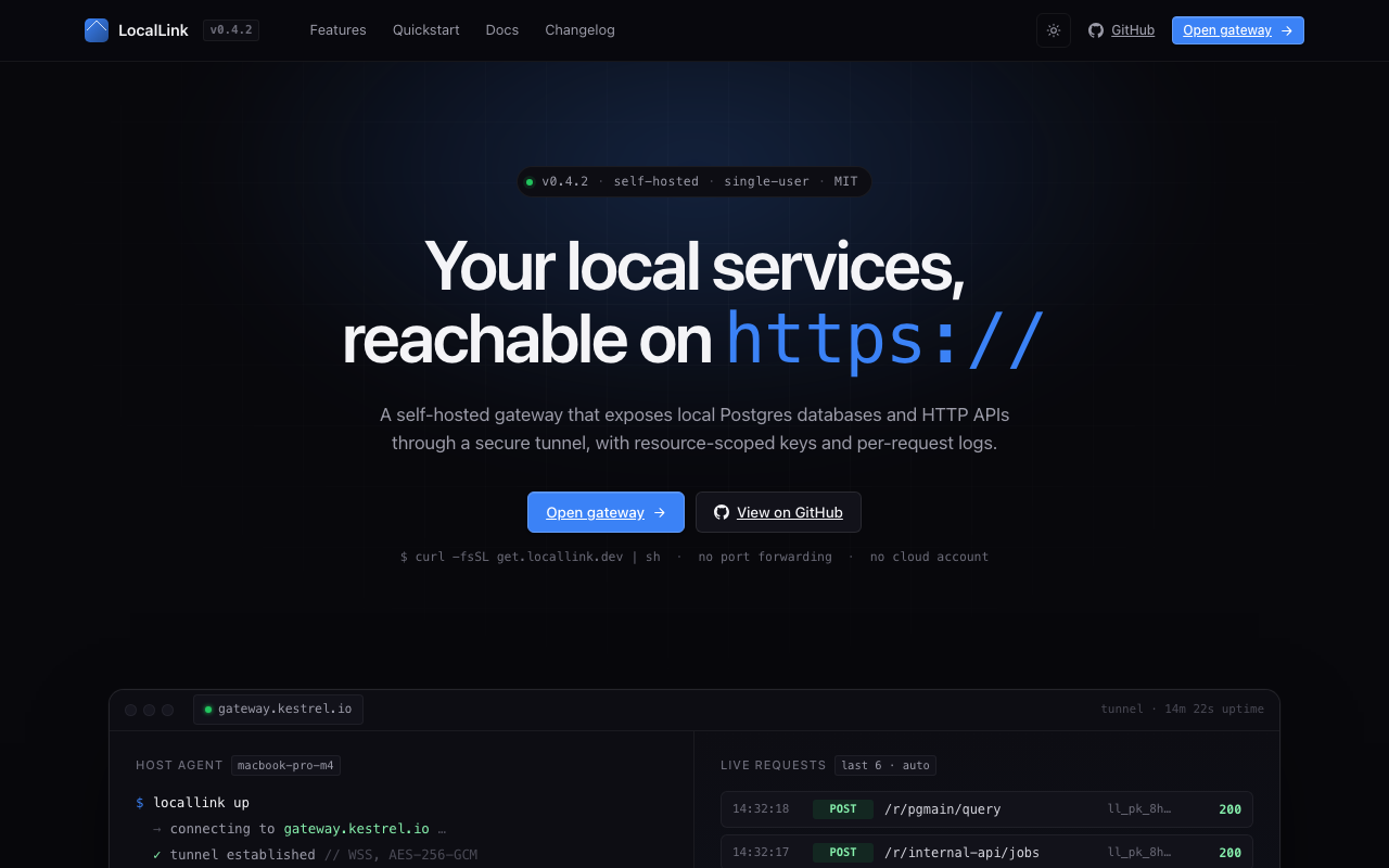 LocalLink project screenshot